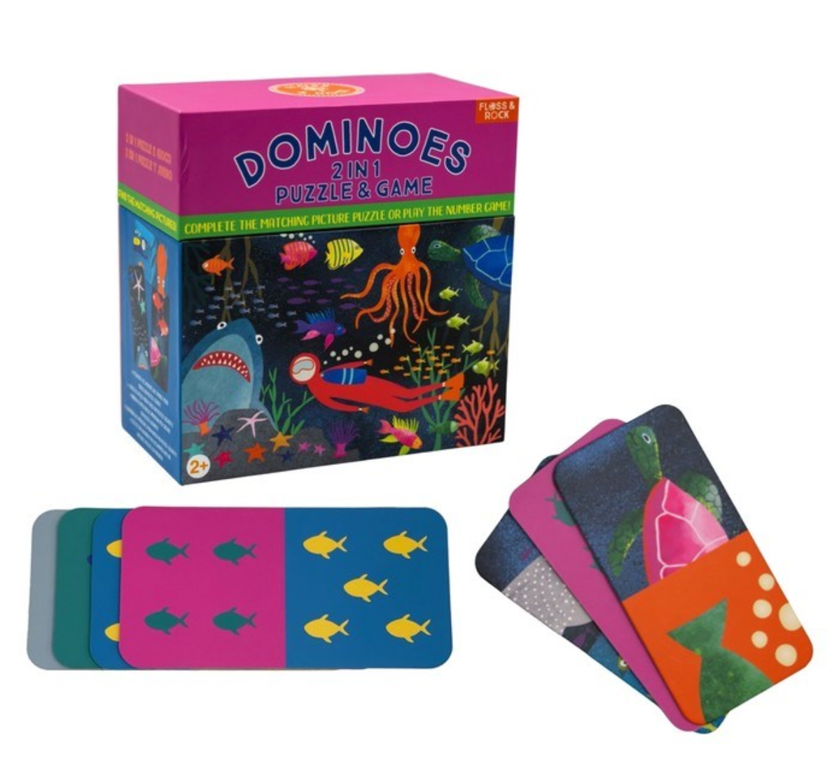 Reversible Dominoes, Deep Sea - Magpies Paducah