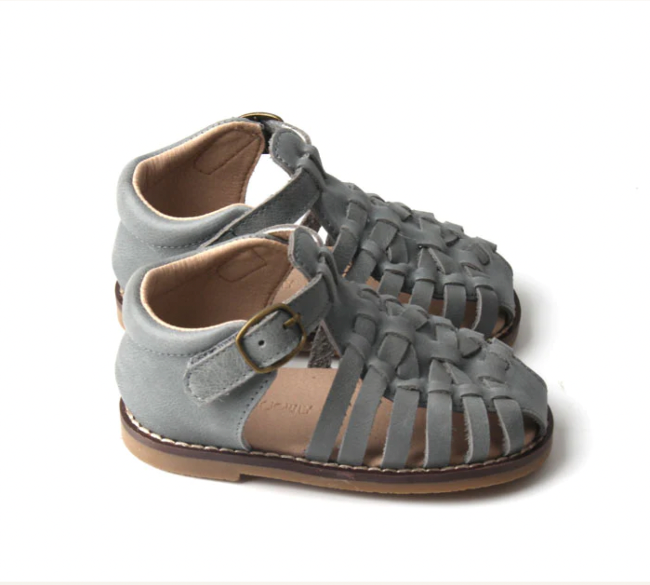 Leather Indie Sandal, Slate - Magpies Paducah