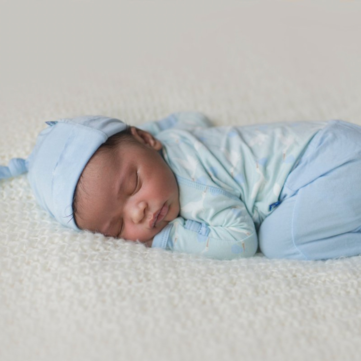 Kimono Newborn Gift Set, Sky Stork - Magpies Paducah