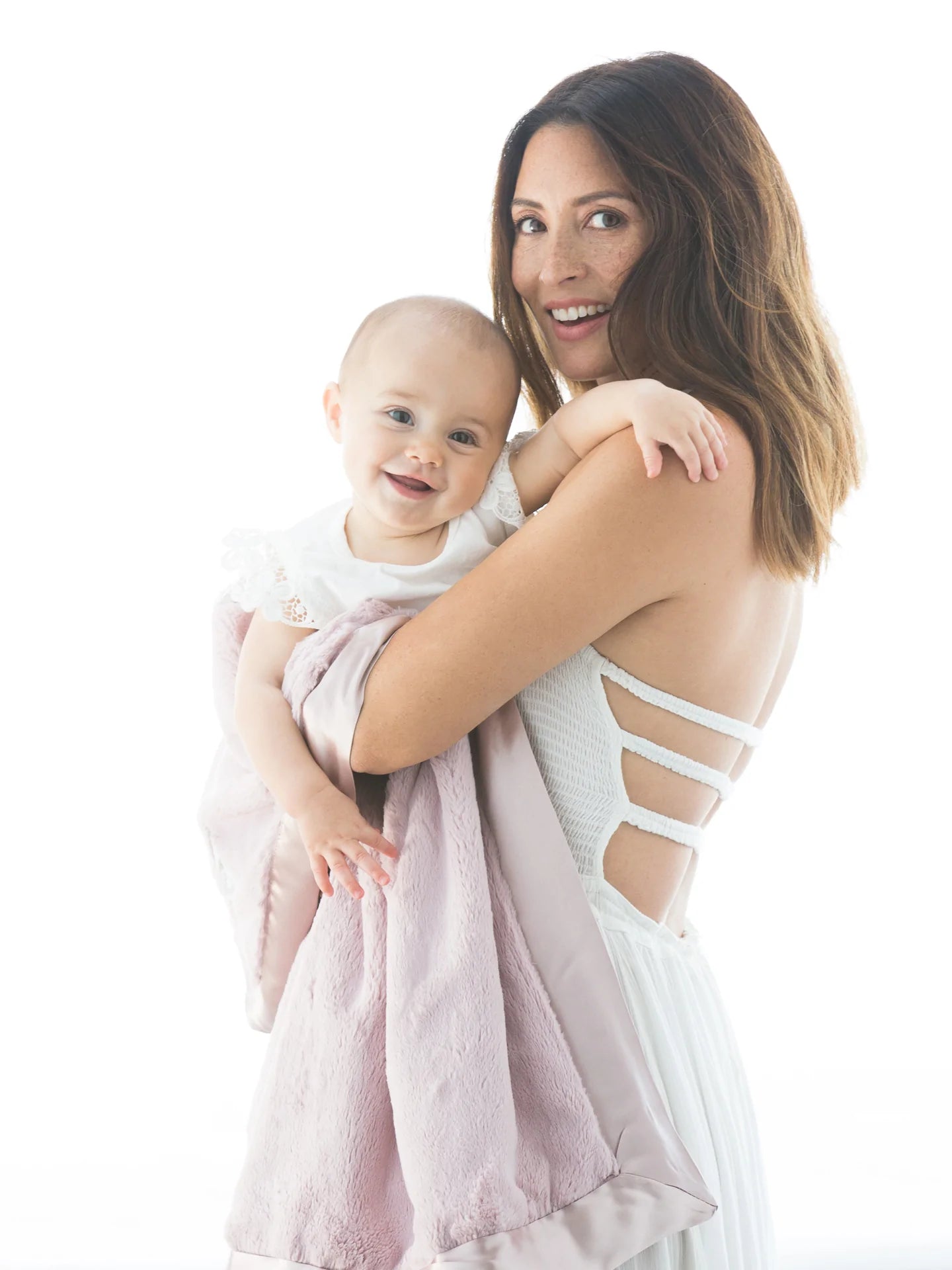 Luxe Baby Blanket, Dusty Pink - Magpies Paducah