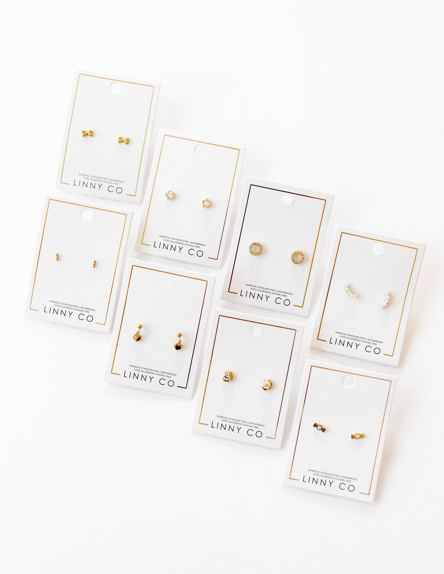 Screwback Stud Earrings, Abigail Pearl