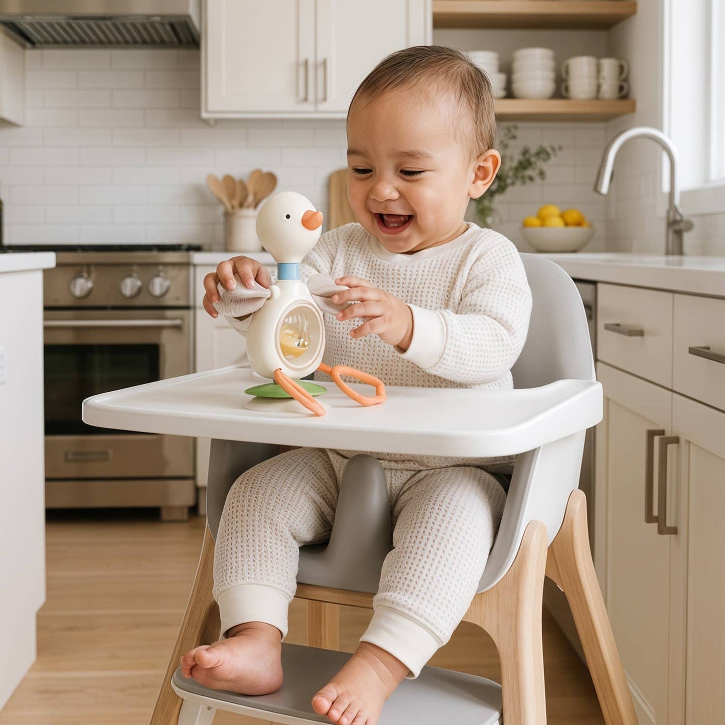 *NEW* Itzy Twist & Bop™ - High Chair Sensory Toy Goose
