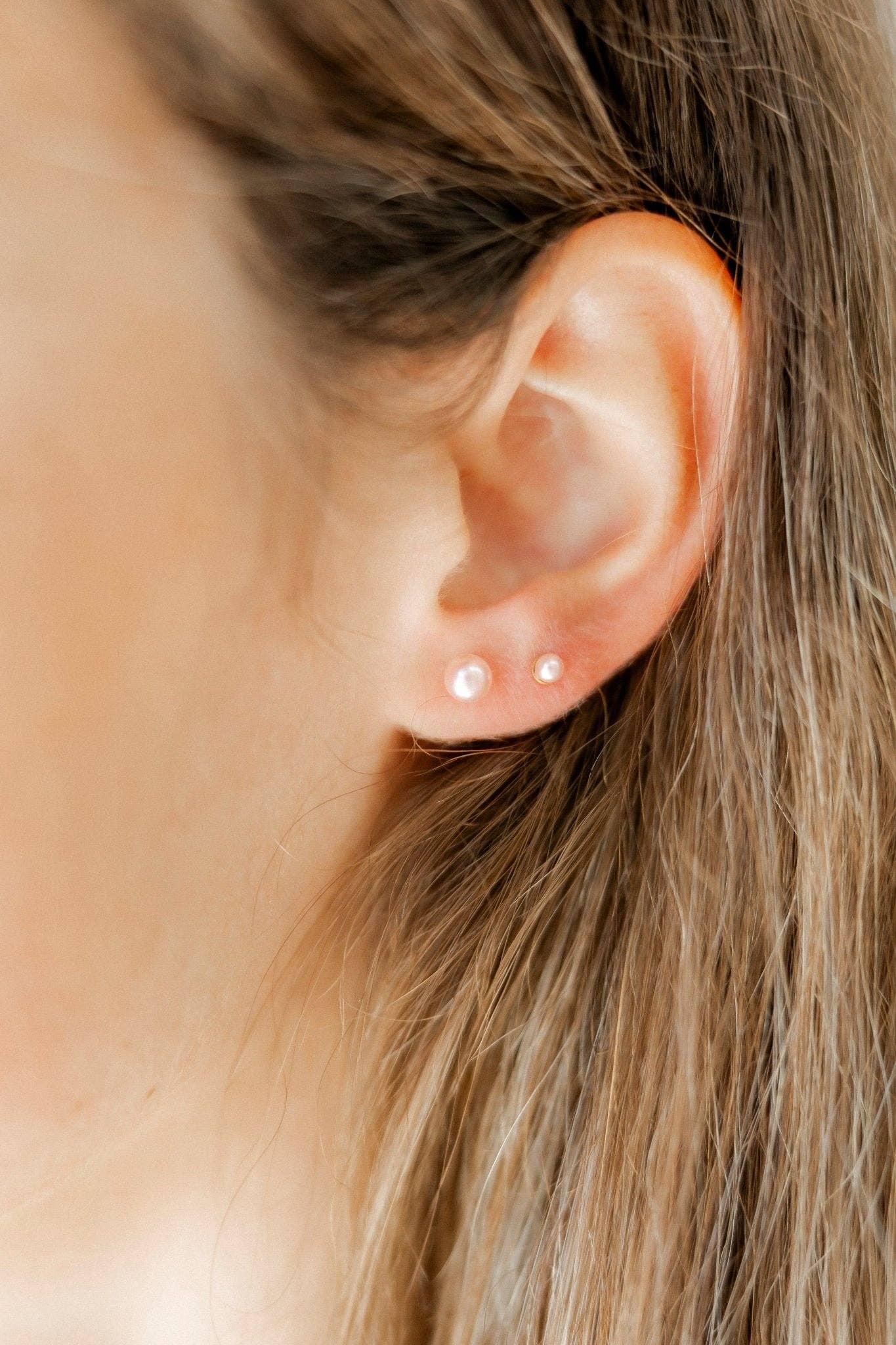 Screwback Stud Earrings - Payton Pearl Pink 5mm - Magpies Paducah