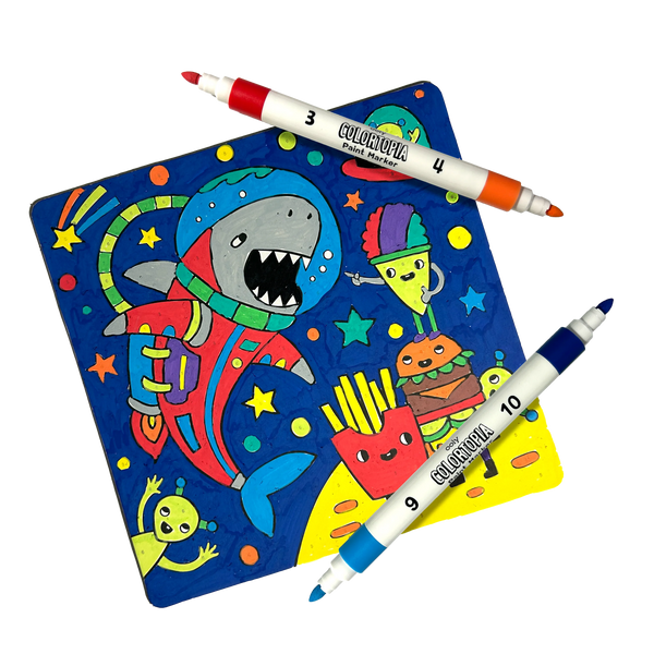 Colortopia: Marker By Number Kit, Epic Adventures - Magpies Paducah