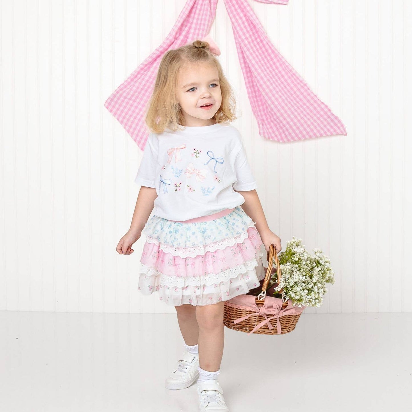 Floral & Lace Tiered Tutu - Kids Boutique Clothing - Spring - Magpies Paducah