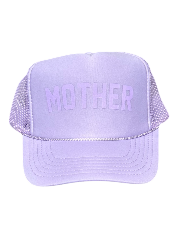 Lavender Tonal 'MOTHER' Trucker Hat - Magpies Paducah