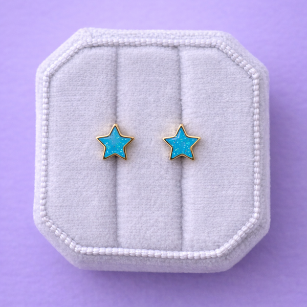 Sparkle Star Stud Earrings