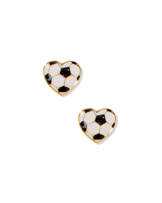 Screwback Stud Earrings - Soccer - Magpies Paducah