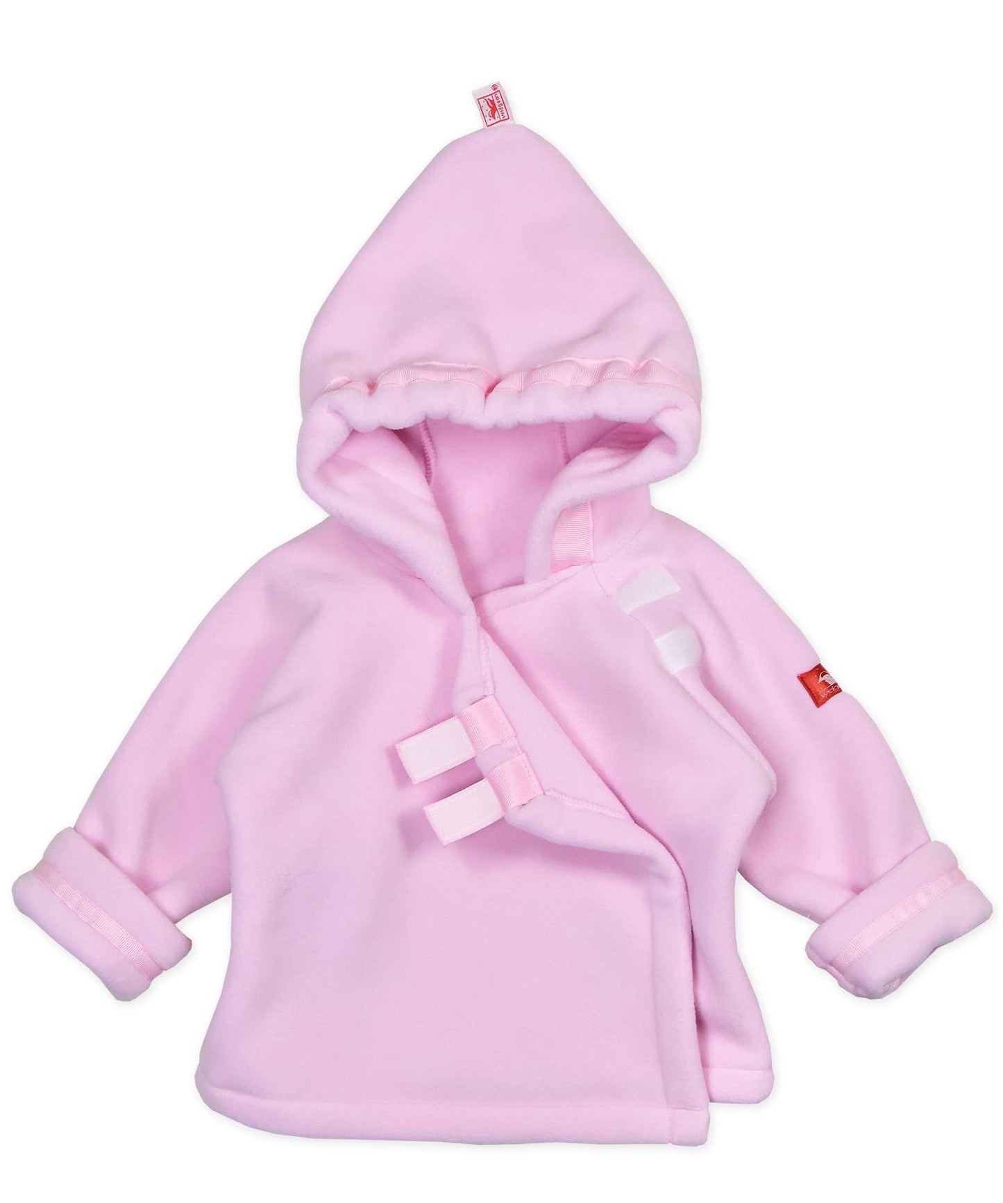 Light Pink Fleece Wrap Jacket