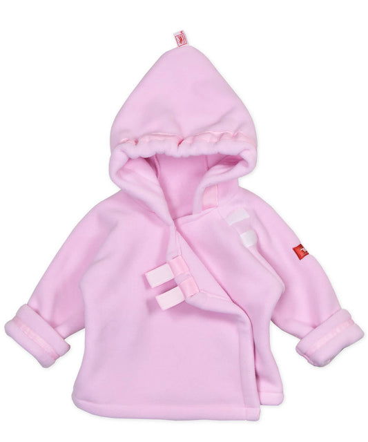 Light Pink Fleece Wrap Jacket