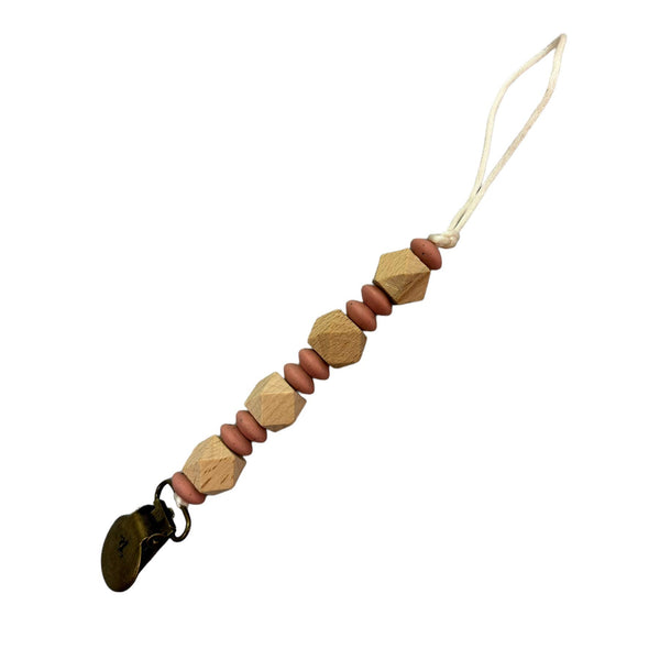 Eila Beechwood Paci +Toy Clip - Magpies Paducah