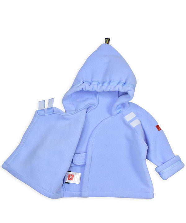 Light Blue Fleece Wrap Jacket