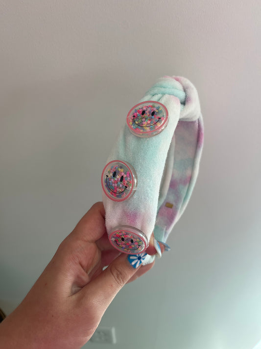 Confetti Smile Terry Knot Headband