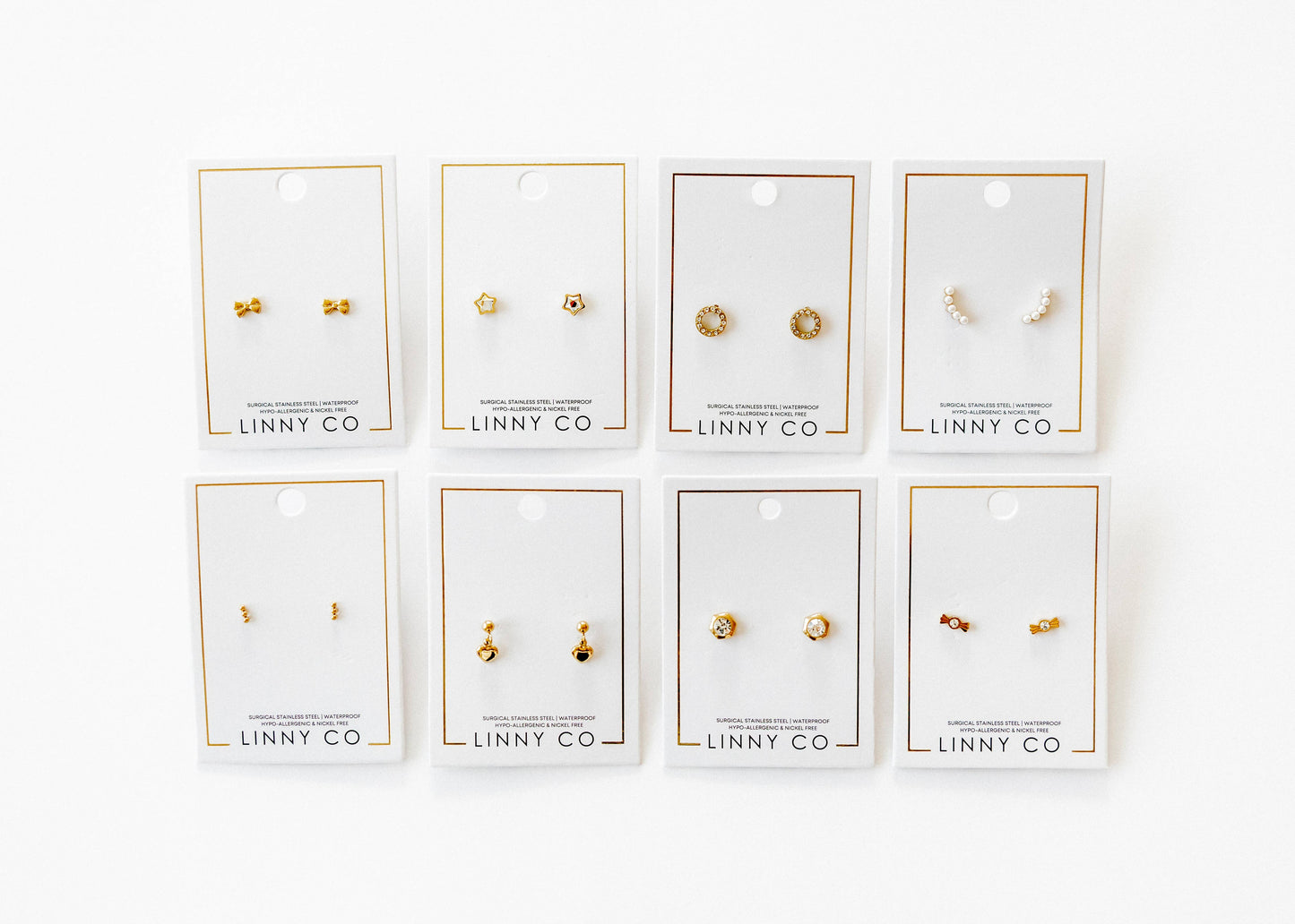 Screwback Stud Earrings, Abigail Pearl
