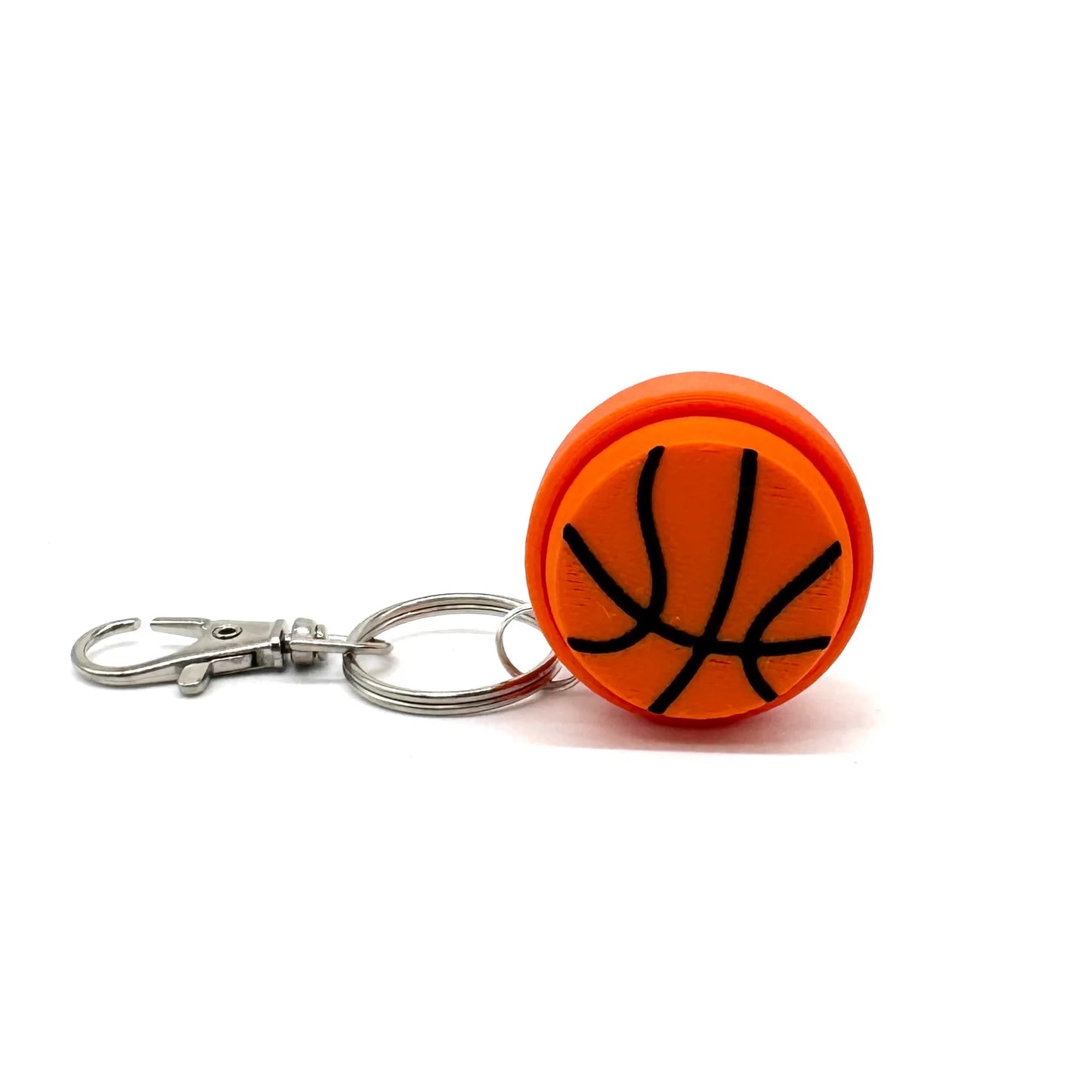 Fidget Clicker Keychain, Basketball