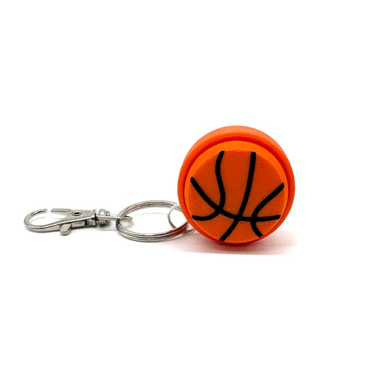 Fidget Clicker Keychain, Basketball