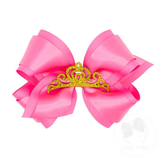 Speciality King Bow, Princess Crown (Assorted Colors!) - Magpies Paducah