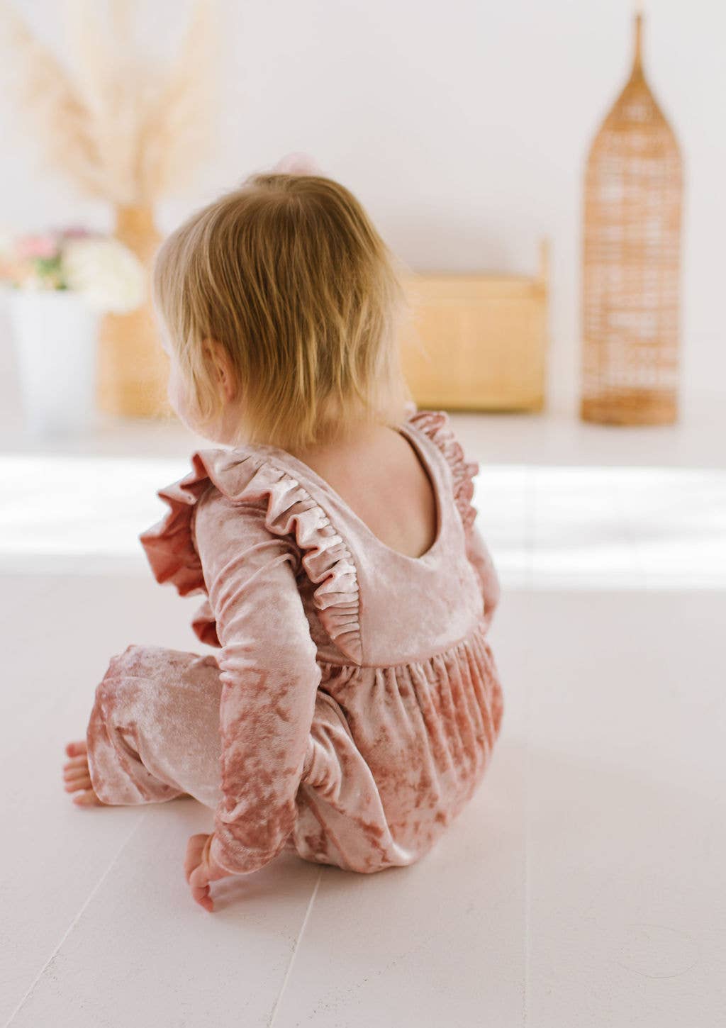 Mabel Romper in Crushed Blush