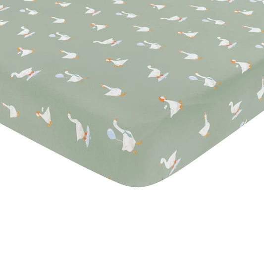 Kyte Baby Crib Sheet, Silly Goose
