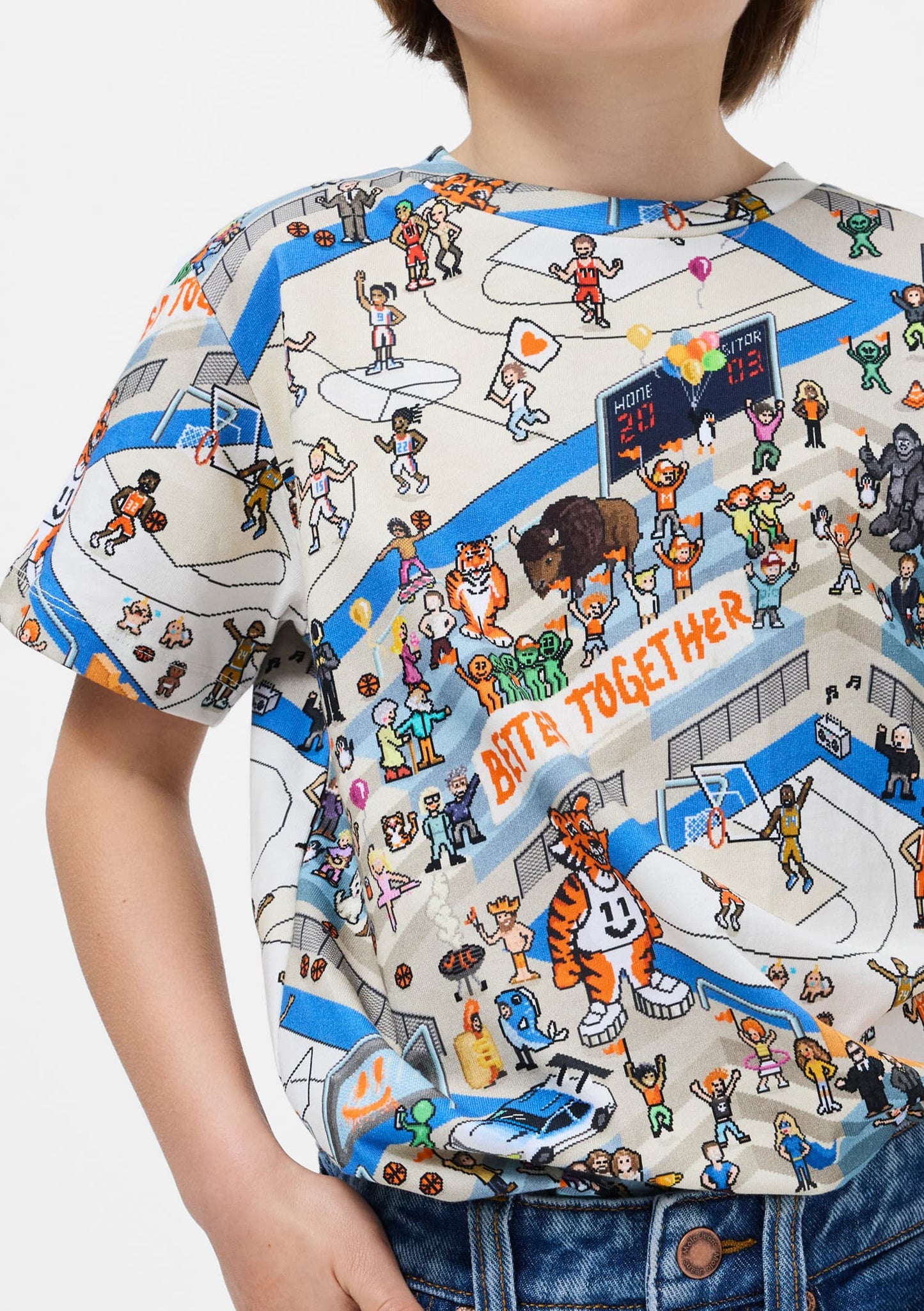 Ralphie Tee, Pixel Baskets