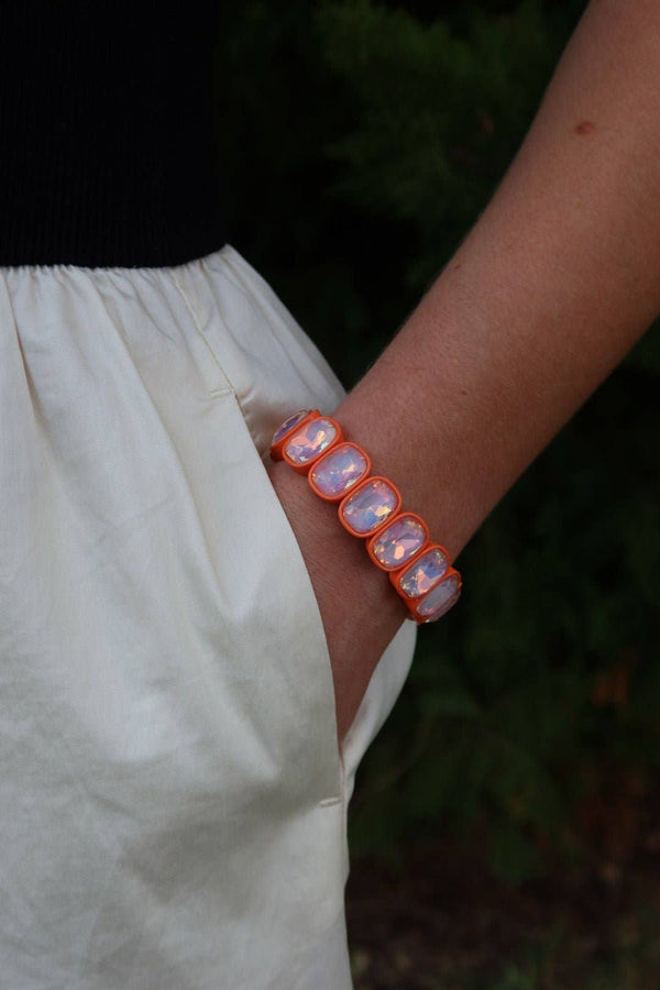 Candy Gem Bracelet, Coral