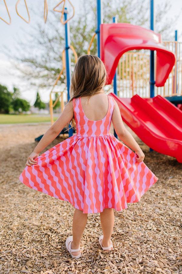 Tank Dress in Crinkle | girls Pocket Twirl Dress - Magpies Paducah