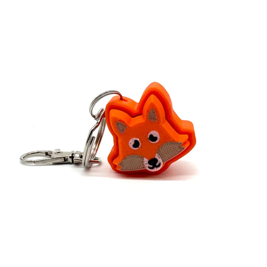 Fidget Clicker Keychain, Fox