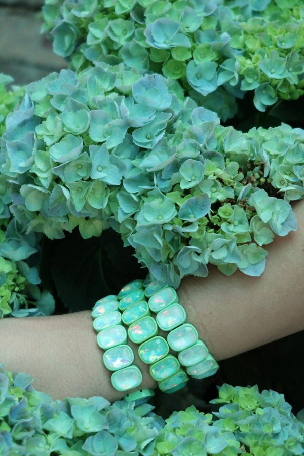 Candy Gem Bracelet, Oval Mint
