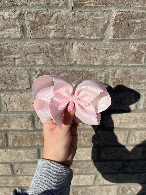 King Scalloped Bow (Assorted colors!)