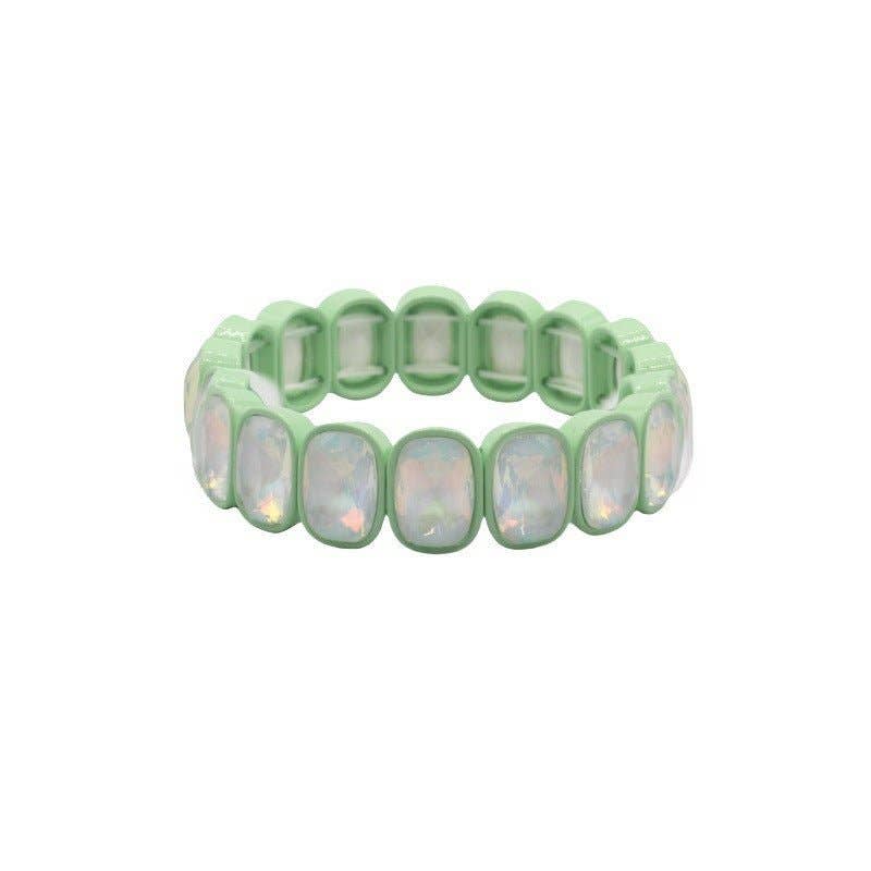 Candy Gem Bracelet, Oval Mint