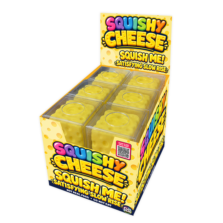 Fun Doh Slow Rise Cheese Squishies | Viral Sensory Display - Magpies Paducah