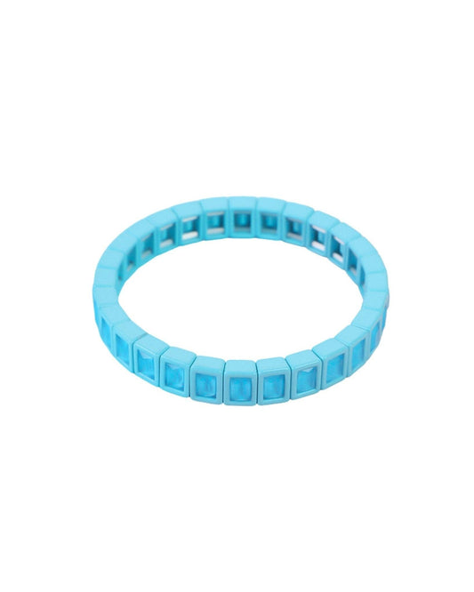 Candy Gem Bracelet, Blue Block