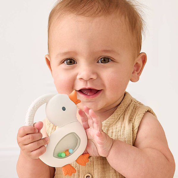 "NEW" Bitzy Shake™ - Silicone Teether with Rattle