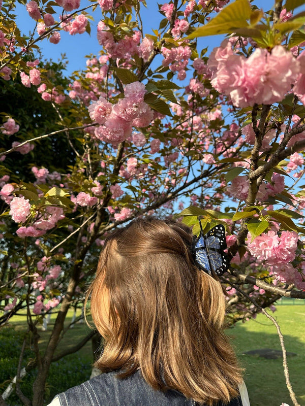 Hand-painted Monarch Butterfly Claw Hair Clip | Eco-Friendly