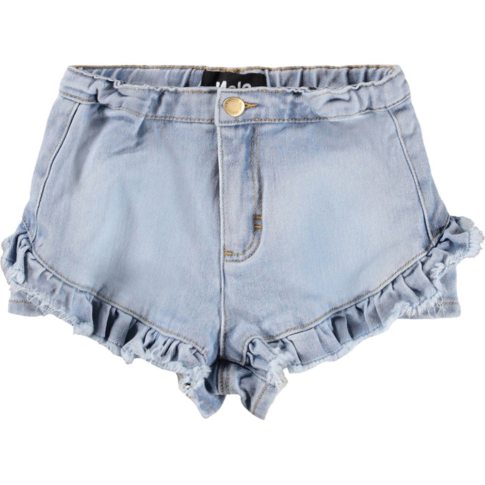 Agnetha Bleached Denim Short - Magpies Paducah