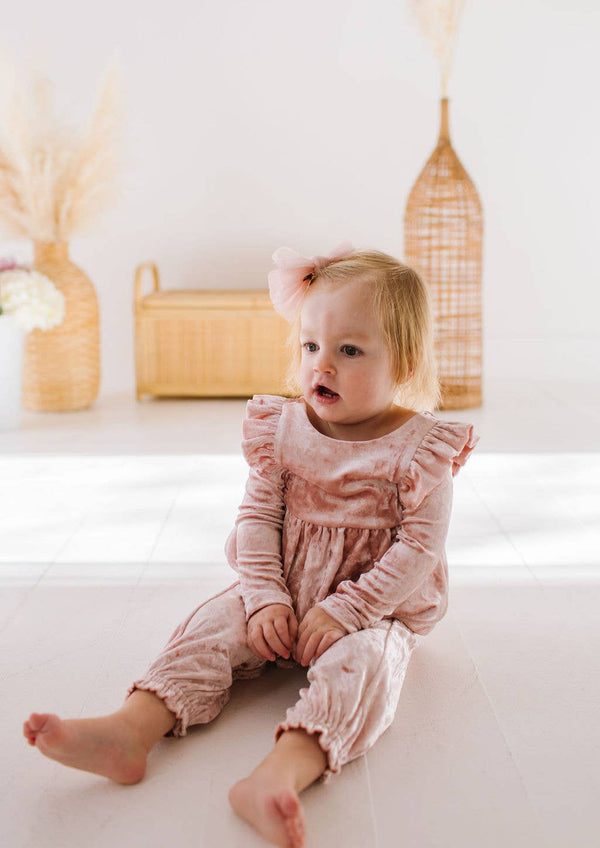 Mabel Romper in Crushed Blush