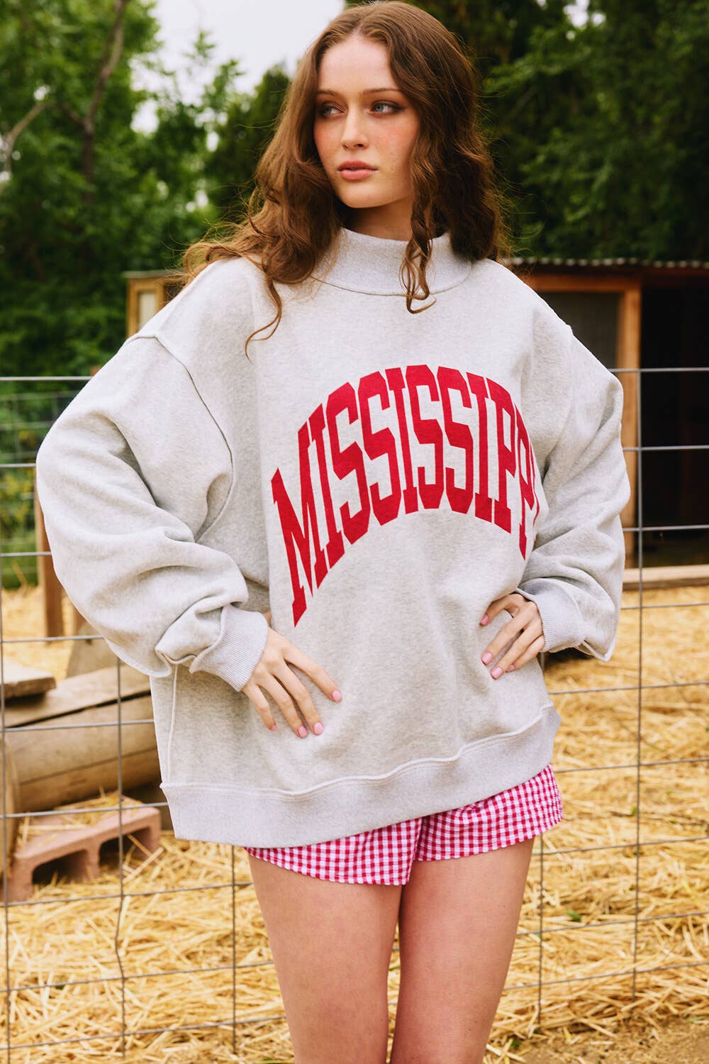 IT2594-MISSISSIPPI 'MISSISSIPPI & MS' Reversible Sweatshirt - Magpies Paducah
