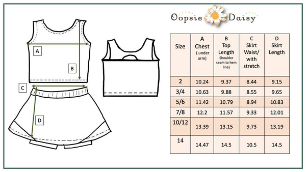 2 Piece Active Skort Set, White Peach - Magpies Paducah