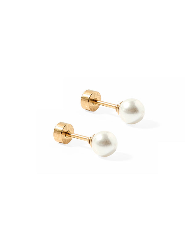 Screwback Stud Earrings - Payton Pearl 5mm - Magpies Paducah