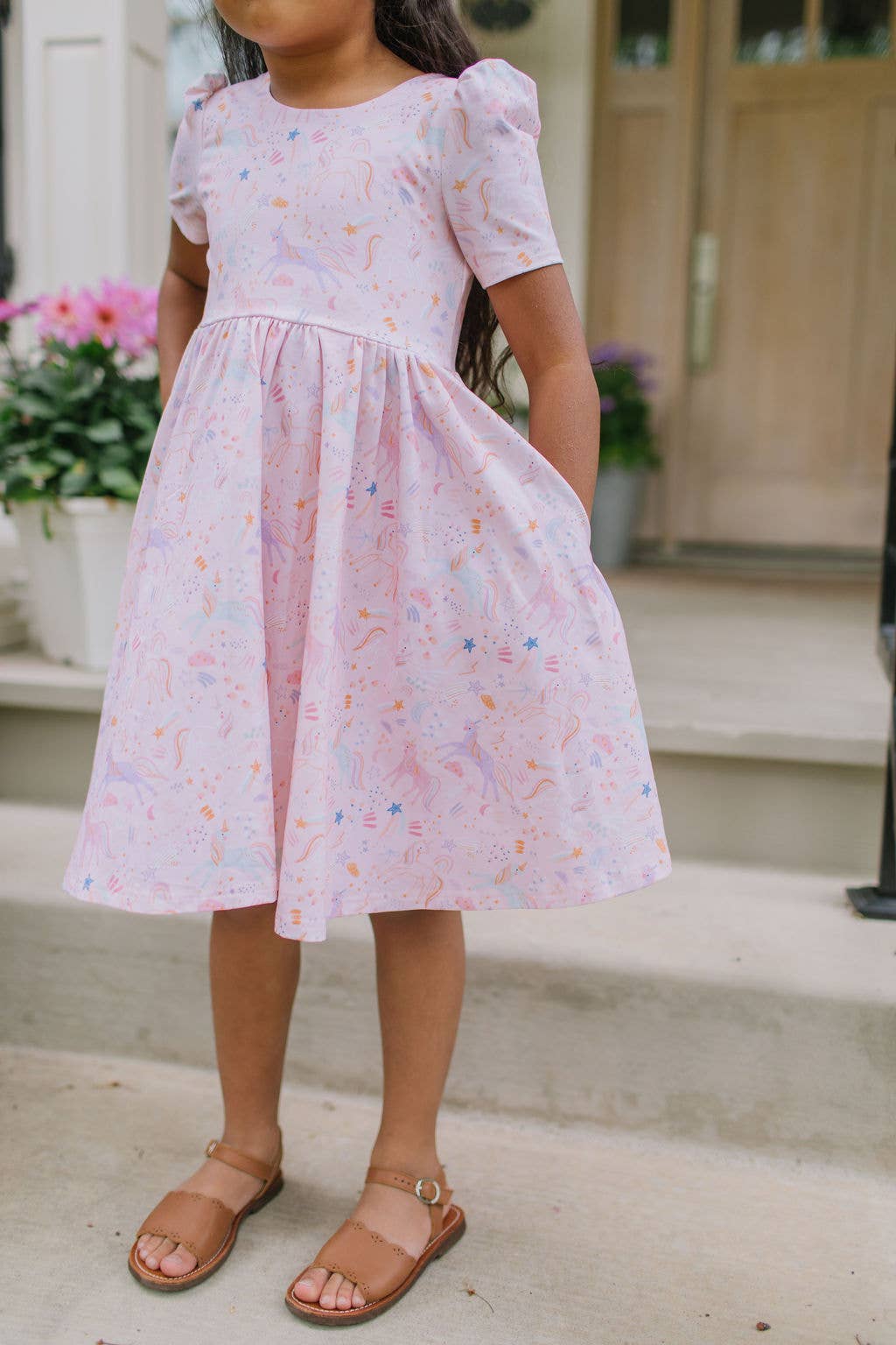 Puff Dress in Dreamy Unicorn - Magpies Paducah