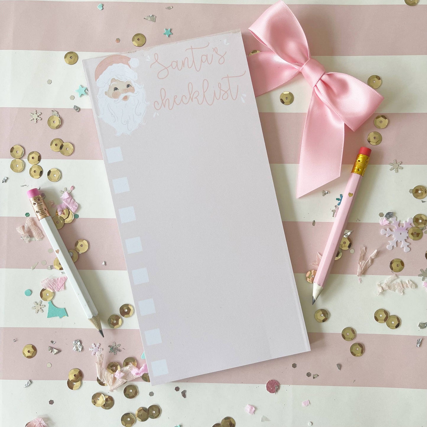 4x8 Santa Clause Checklist Notepad - Magpies Paducah