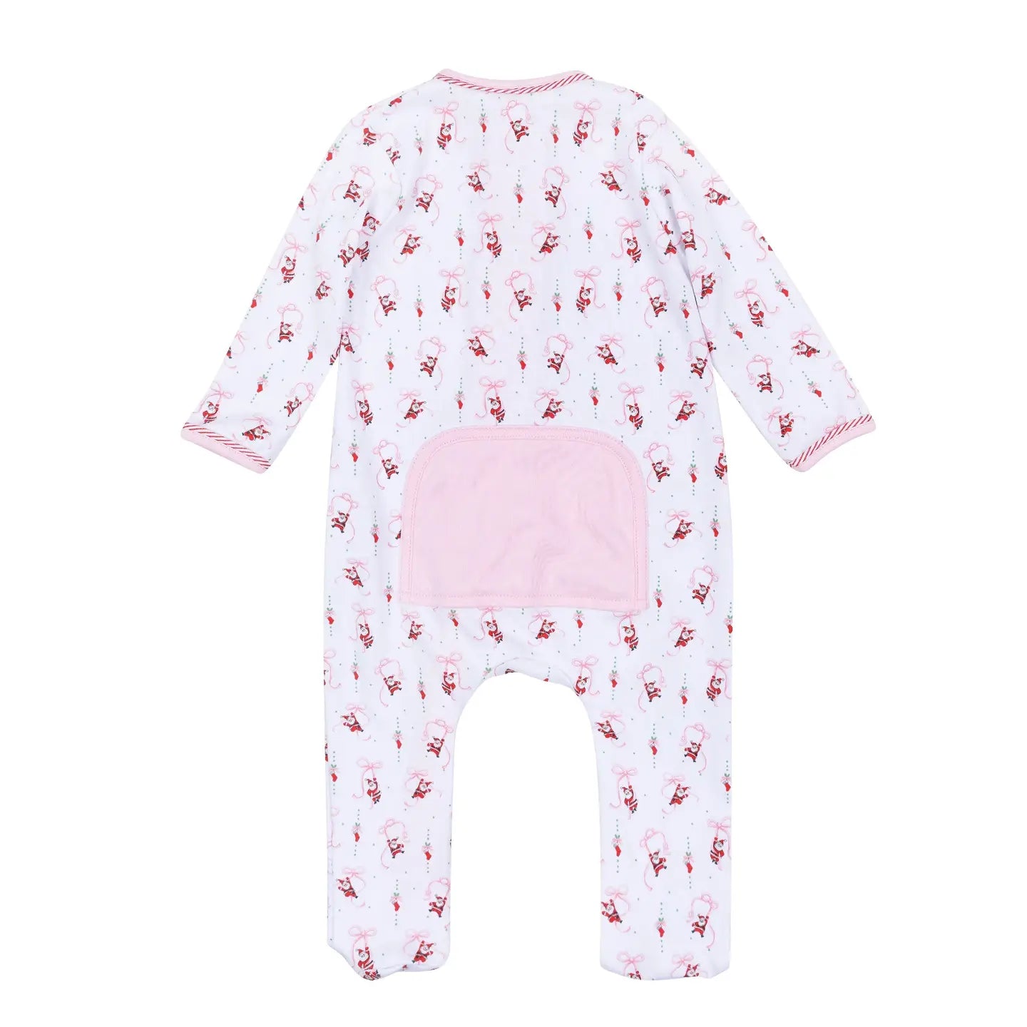 Jolly Ribbons Print Ruffle Footie