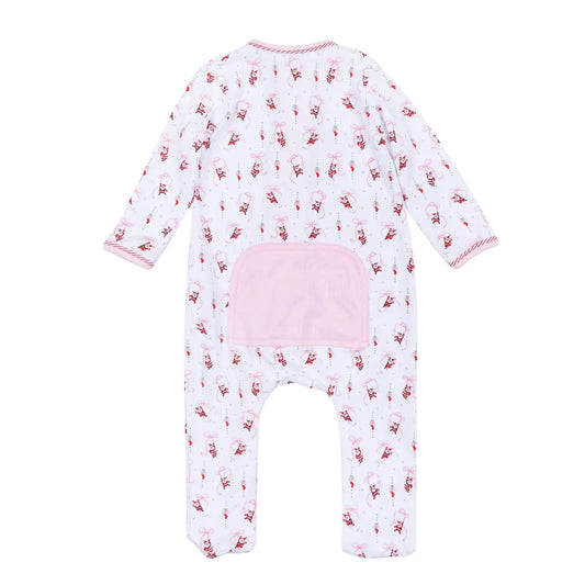 Jolly Ribbons Print Ruffle Footie