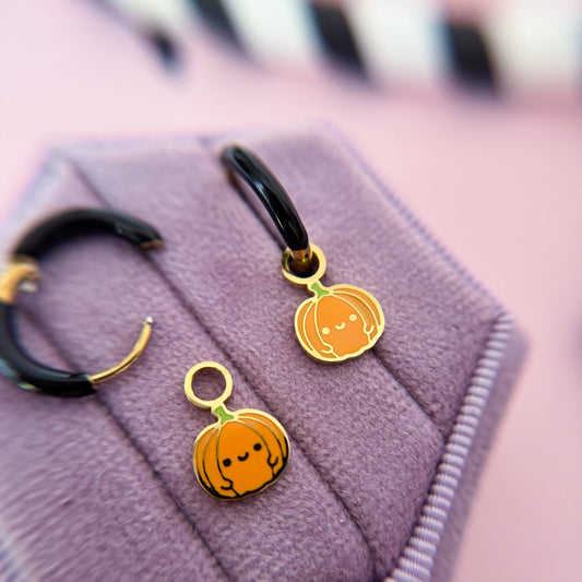 Pumpkin Huggie Charms