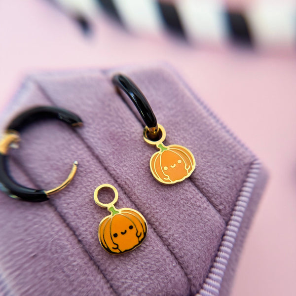 Pumpkin Huggie Charms
