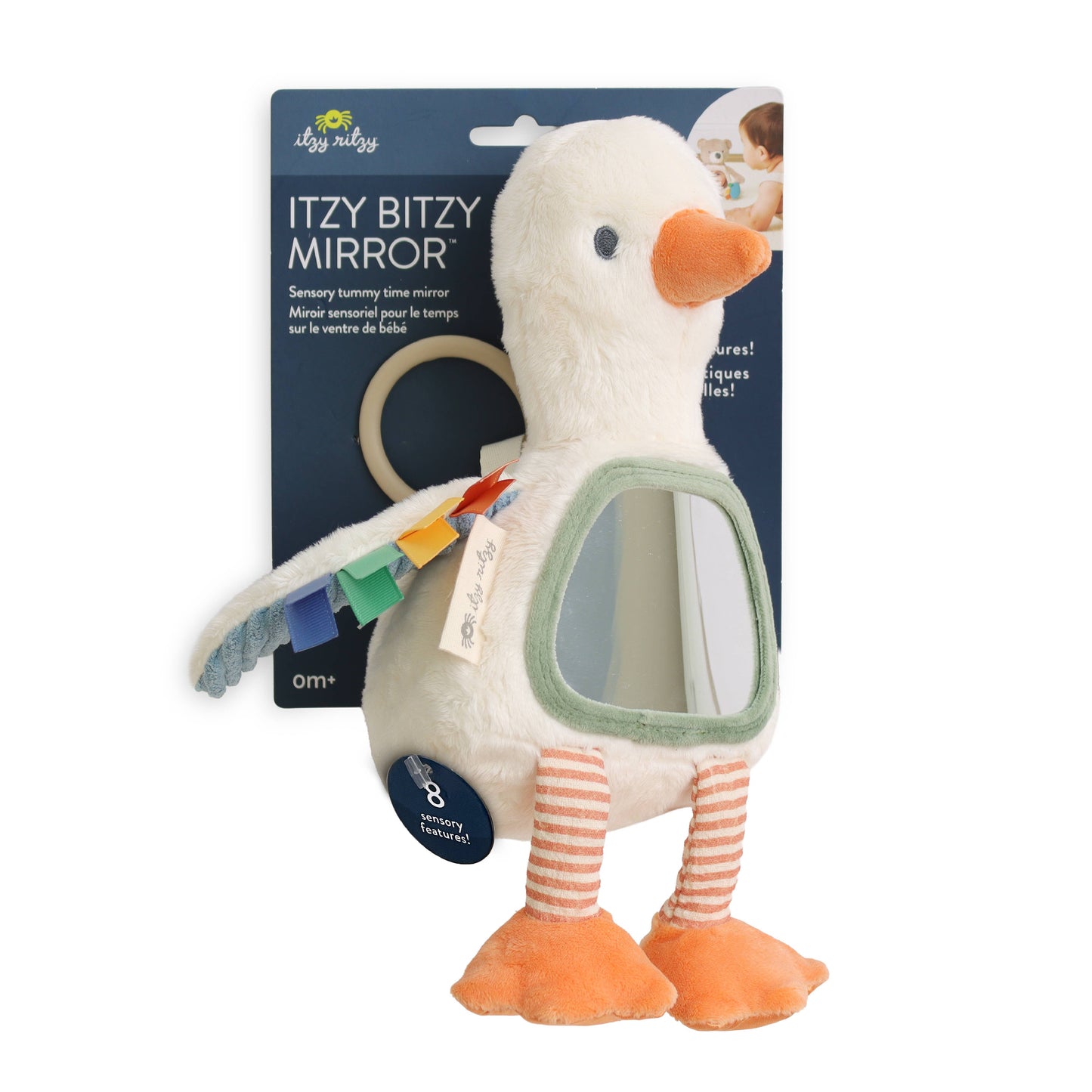 *NEW* Itzy Bitzy Mirror™ Sensory Tummy Time Mirror - Goose