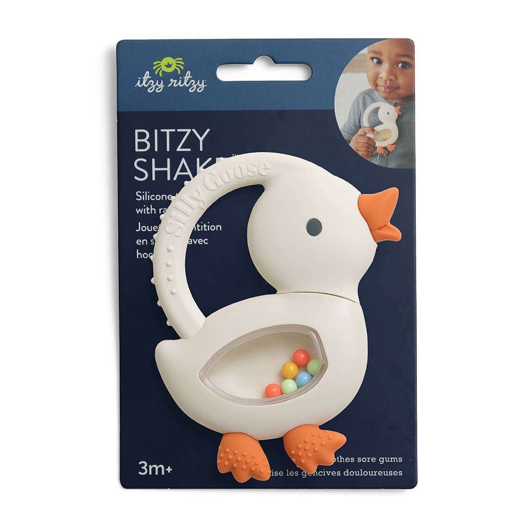 "NEW" Bitzy Shake™ - Silicone Teether with Rattle