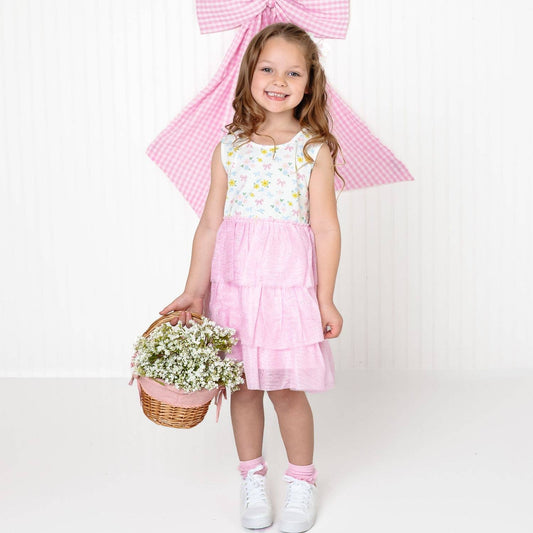 Sweet Floral Tank Tutu Dress - Girls Clothes - Spring - Magpies Paducah