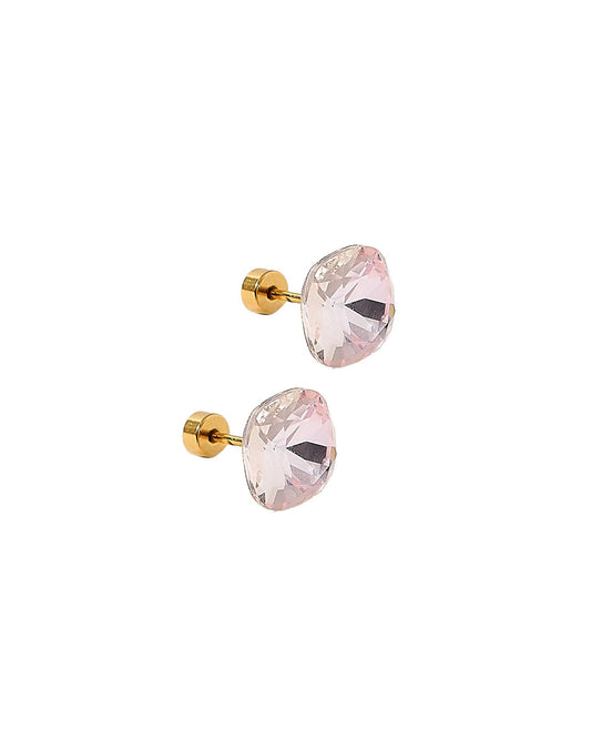 Screwback Stud Earrings Lux - Kit Baby Pink - Magpies Paducah