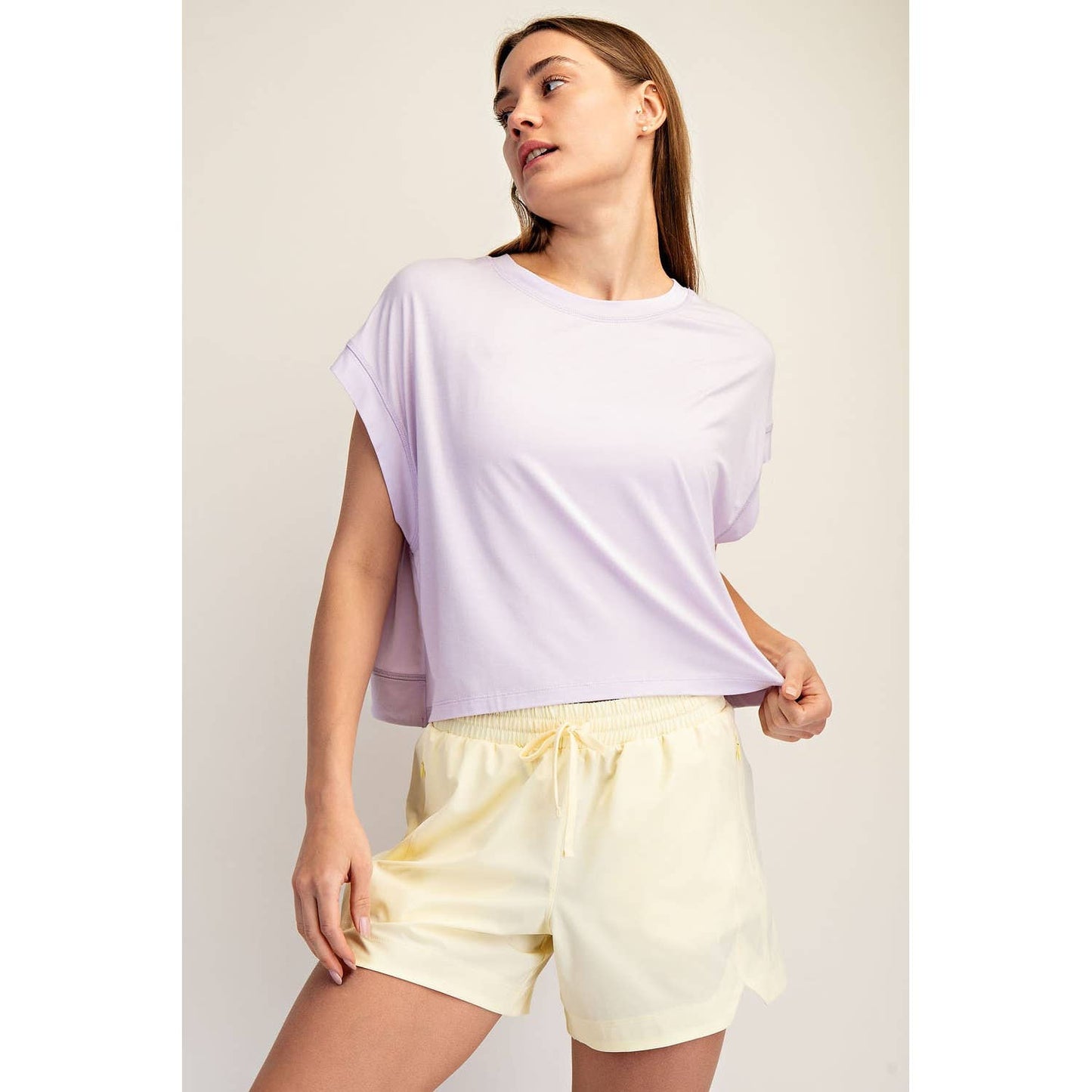 Modal Open Back Top, Lemon Chiffon - Magpies Paducah